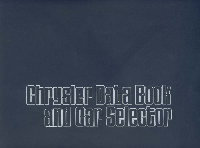 1973 Chrysler Data Book